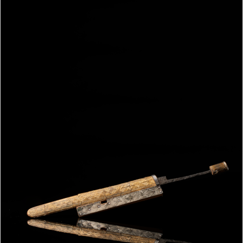 Frankish dagger knife with sheath